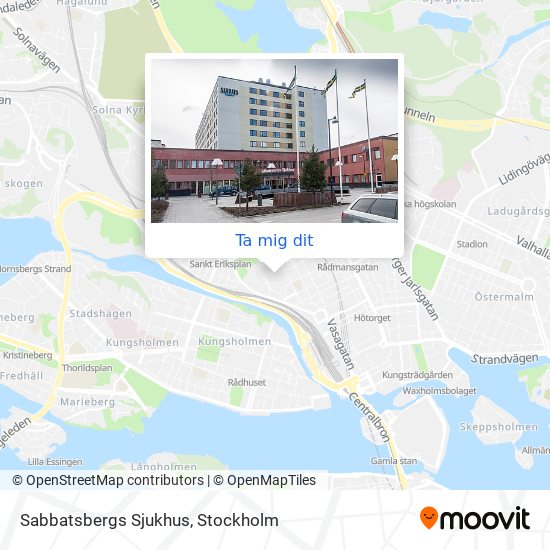 Sabbatsbergs Sjukhus karta