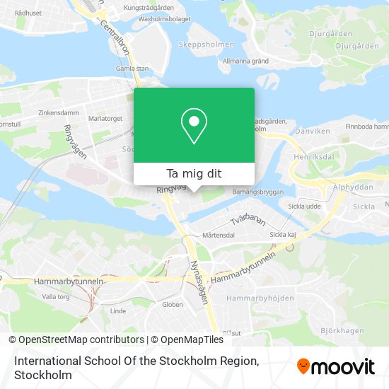 International School Of the Stockholm Region karta