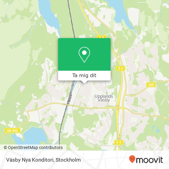 Väsby Nya Konditori karta