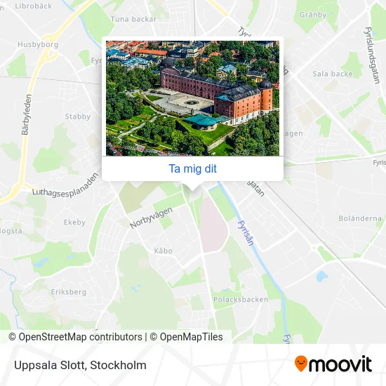 Uppsala Slott karta