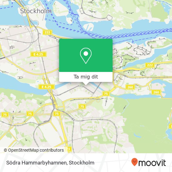 Södra Hammarbyhamnen karta