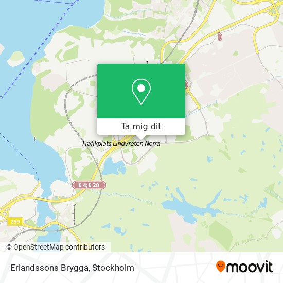 Erlandssons Brygga karta