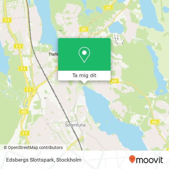 Edsbergs Slottspark karta