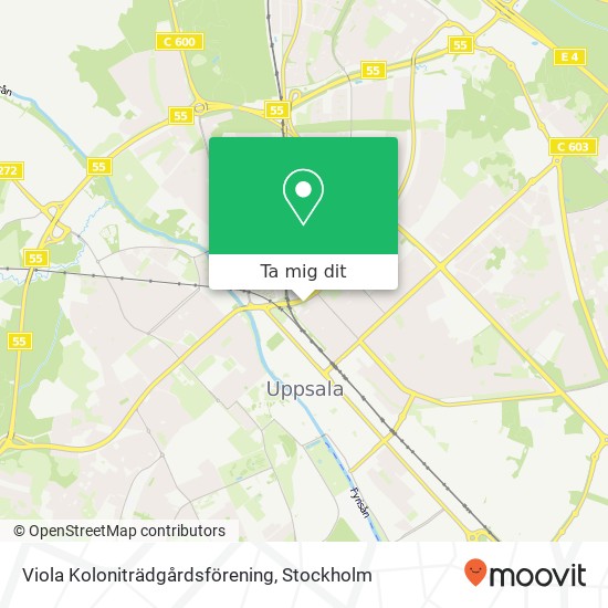 Viola Koloniträdgårdsförening karta