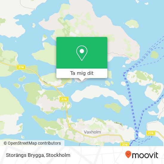 Storängs Brygga karta