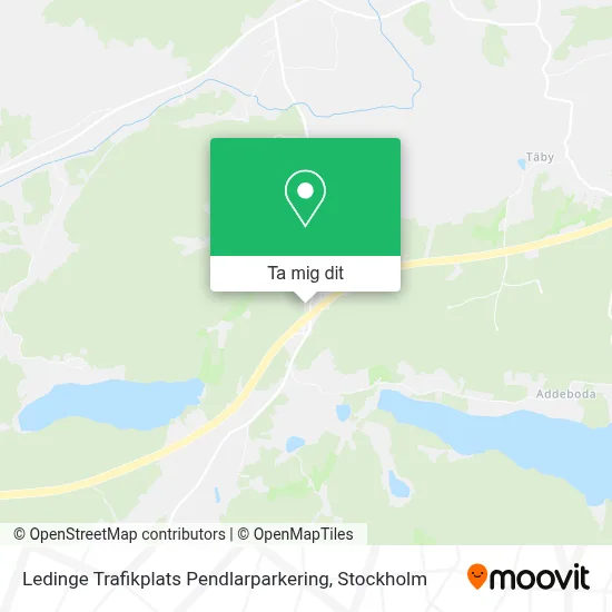 Ledinge Trafikplats Pendlarparkering karta