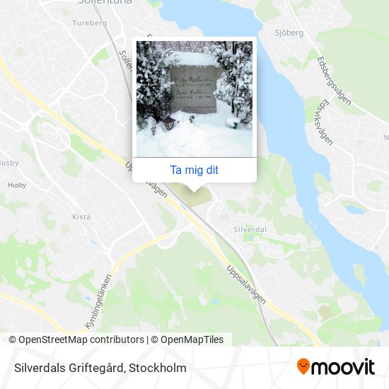Silverdals Griftegård karta