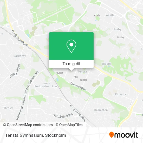 Tensta Gymnasium karta