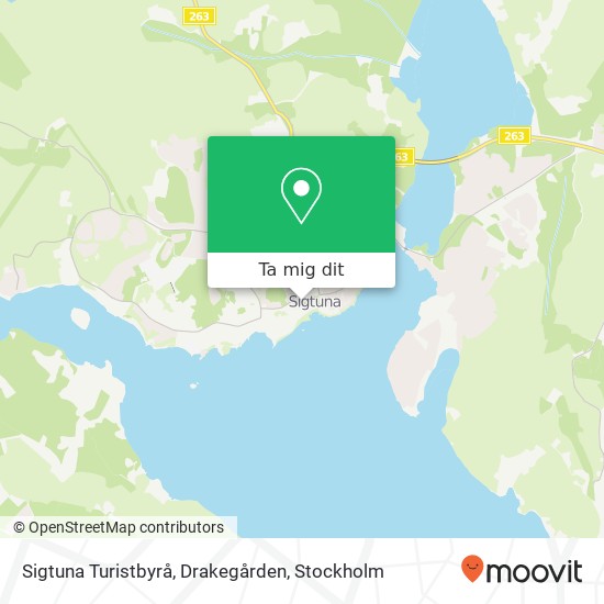 Sigtuna Turistbyrå, Drakegården karta