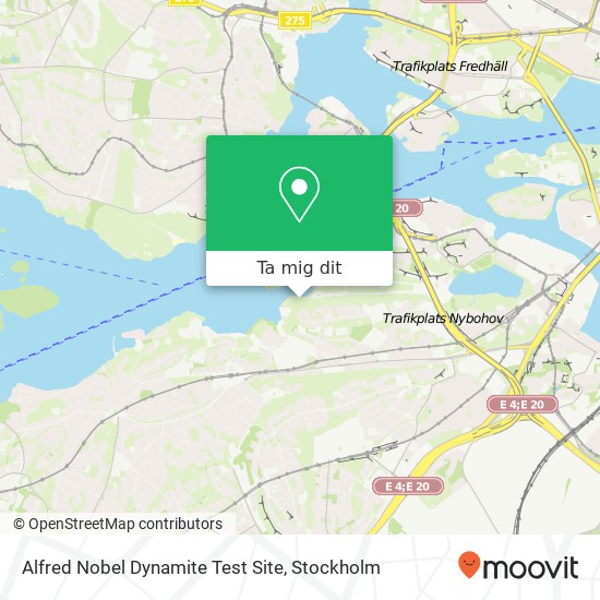 Alfred Nobel Dynamite Test Site karta