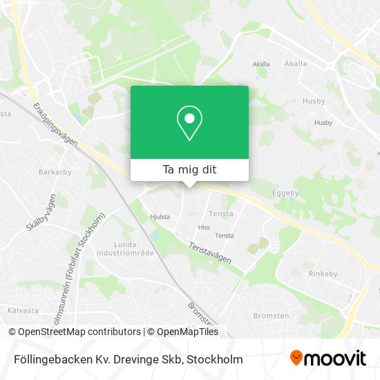 Föllingebacken Kv. Drevinge Skb karta