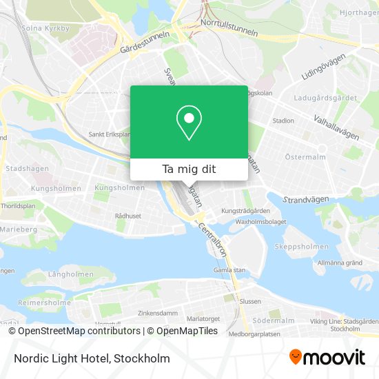 Nordic Light Hotel karta