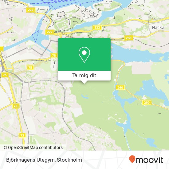 Björkhagens Utegym karta
