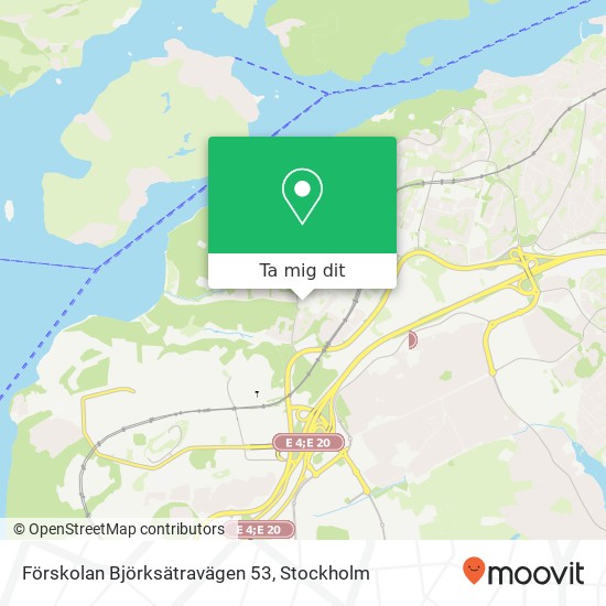 Förskolan Björksätravägen 53 karta