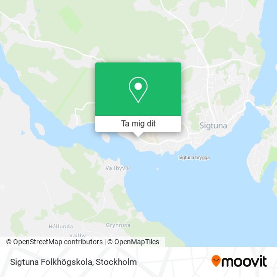 Sigtuna Folkhögskola karta