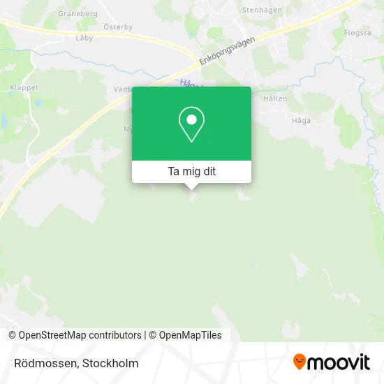Rödmossen karta