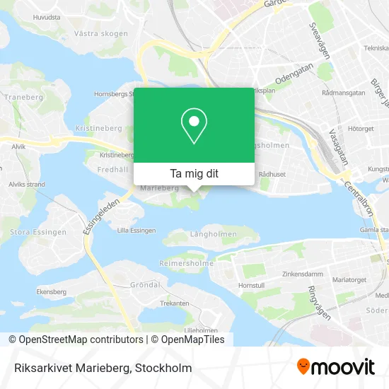 Riksarkivet Marieberg karta