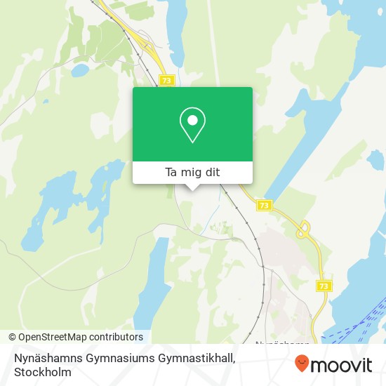 Nynäshamns Gymnasiums Gymnastikhall karta