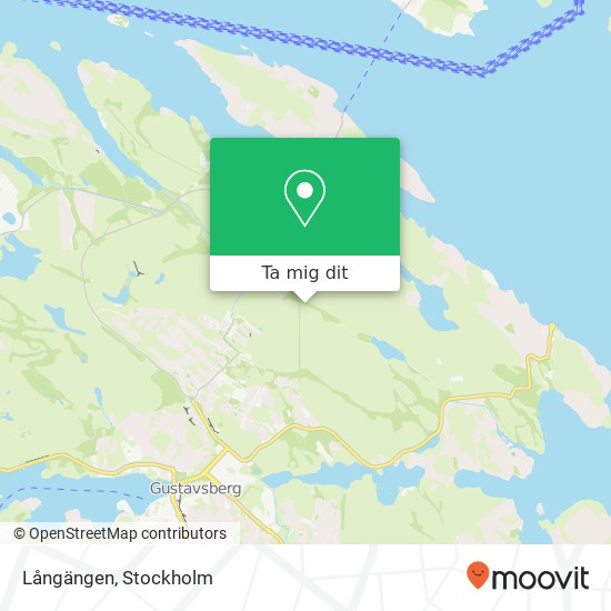 Långängen karta