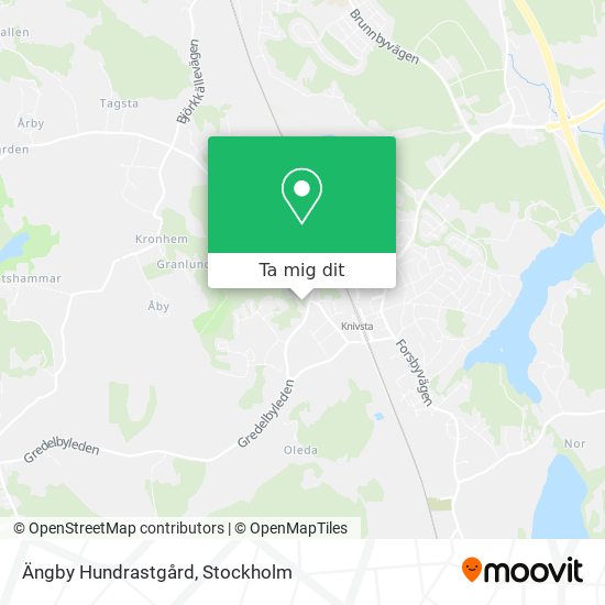 Ängby Hundrastgård karta