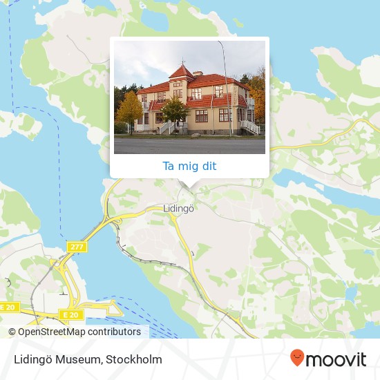 Lidingö Museum karta