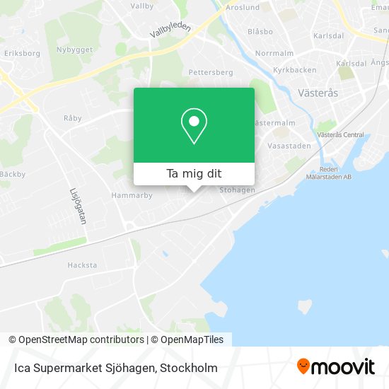 Ica Supermarket Sjöhagen karta