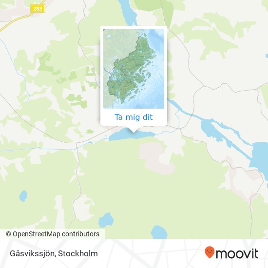 Gåsvikssjön karta