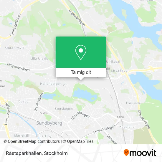 Råstaparkhallen karta