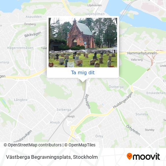 Västberga Begravningsplats karta