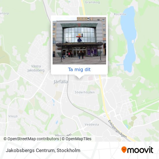 Jakobsbergs Centrum karta