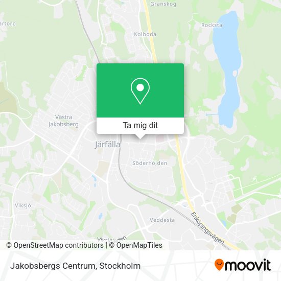 Jakobsbergs Centrum karta