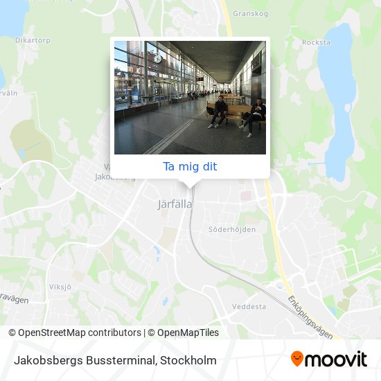 Jakobsbergs Bussterminal karta