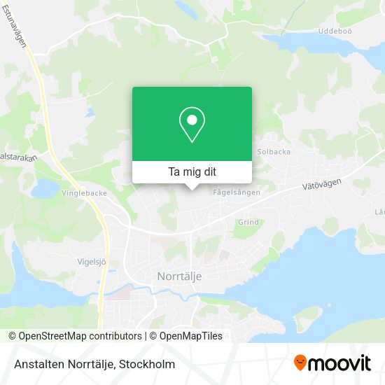 Anstalten Norrtälje karta
