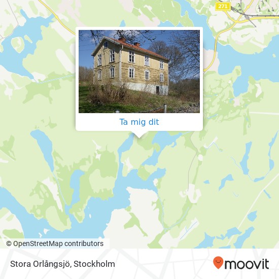 Stora Orlångsjö karta