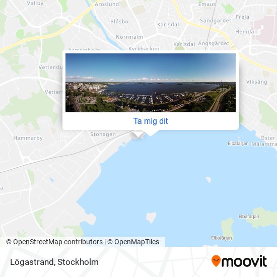 Lögastrand karta