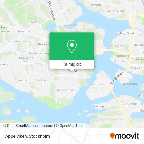 Äppelviken karta