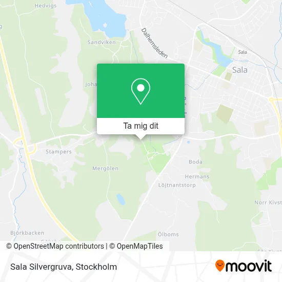 Sala Silvergruva karta