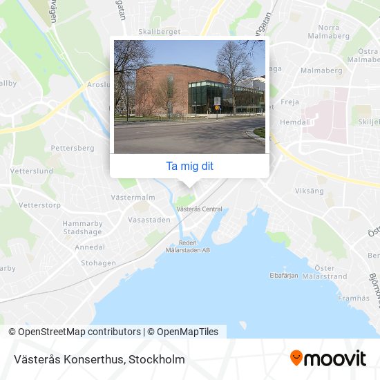 Västerås Konserthus karta