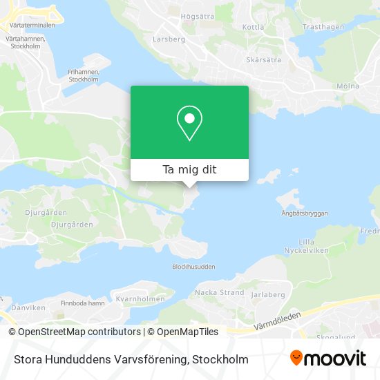 Stora Hunduddens Varvsförening karta