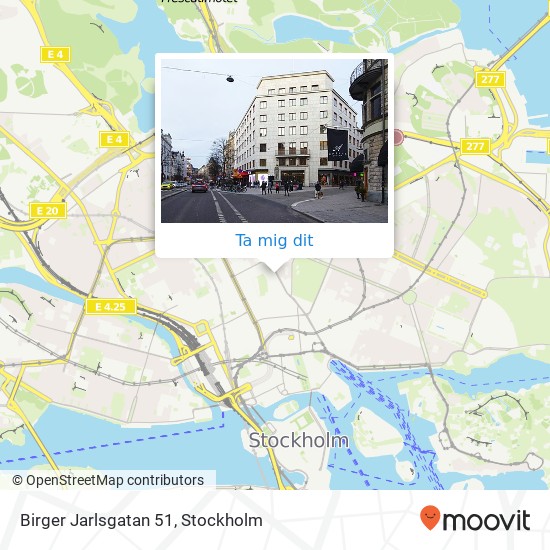 Birger Jarlsgatan 51 karta