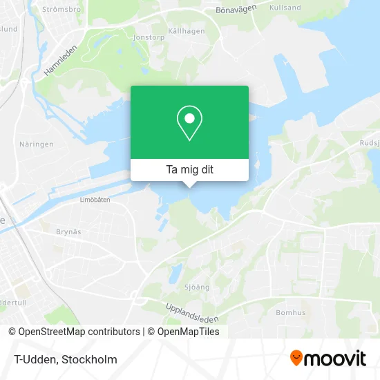 T-Udden karta