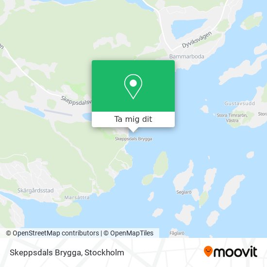 Skeppsdals Brygga karta