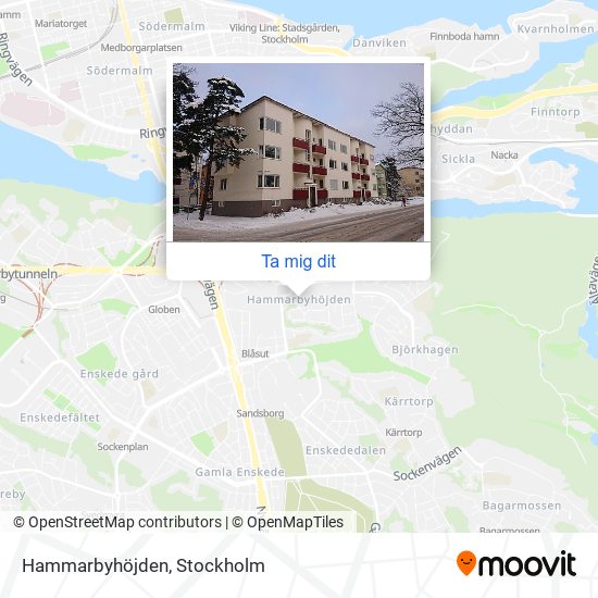 Hammarbyhöjden karta