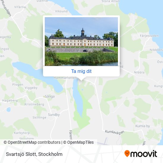 Svartsjö Slott karta