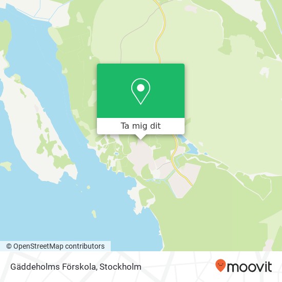 Gäddeholms Förskola karta