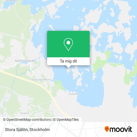 Stora Själön karta