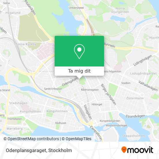 Odenplansgaraget karta