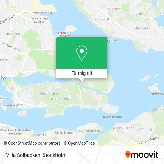 Villa Solbacken karta
