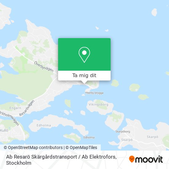 Ab Resarö Skärgårdstransport / Ab Elektrofors karta