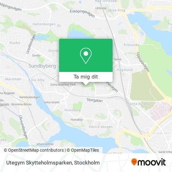 Utegym Skytteholmsparken karta
